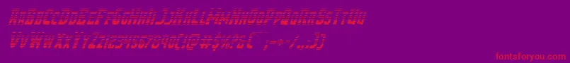 Demonpriestgradital Font – Red Fonts on Purple Background