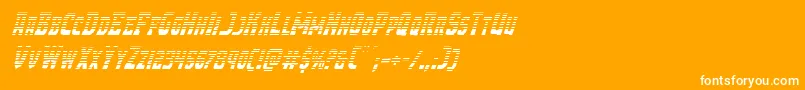 Demonpriestgradital Font – White Fonts on Orange Background