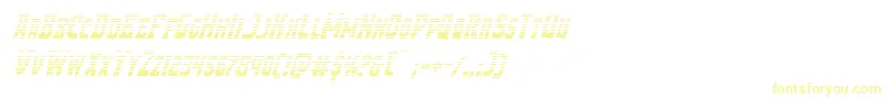 Demonpriestgradital Font – Yellow Fonts on White Background