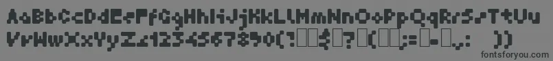 Krater Font – Black Fonts on Gray Background