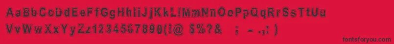 Ancien Font – Black Fonts on Red Background