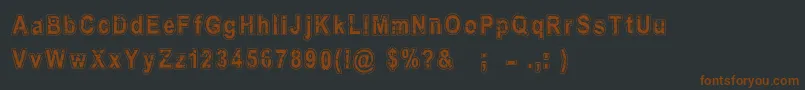 Ancien Font – Brown Fonts on Black Background