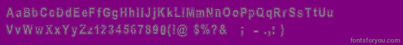 Ancien Font – Gray Fonts on Purple Background