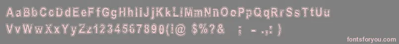 Ancien Font – Pink Fonts on Gray Background