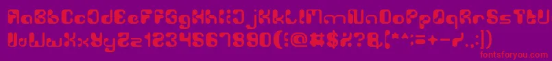 Biological Font – Red Fonts on Purple Background