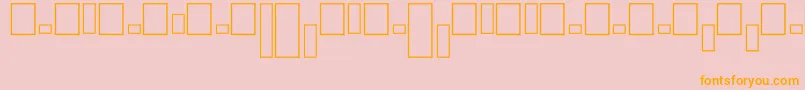 Bvrondbo Font – Orange Fonts on Pink Background