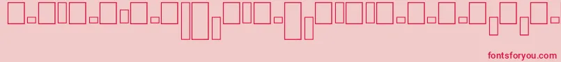 Bvrondbo Font – Red Fonts on Pink Background