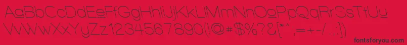 WalkwayUpperRevoblique Font – Black Fonts on Red Background