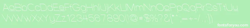 WalkwayUpperRevoblique Font – White Fonts on Green Background