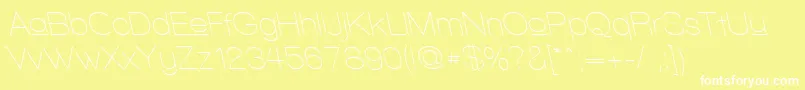 WalkwayUpperRevoblique Font – White Fonts on Yellow Background