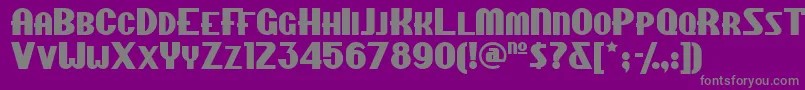 フォントChipfn – 紫の背景に灰色の文字