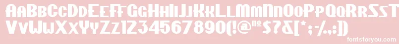 Chipfn Font – White Fonts on Pink Background