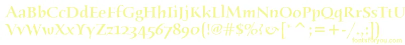 HumanaSerifItcMedium Font – Yellow Fonts
