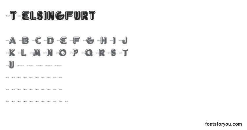 Schriftart FtHelsingfurt – Alphabet, Zahlen, spezielle Symbole