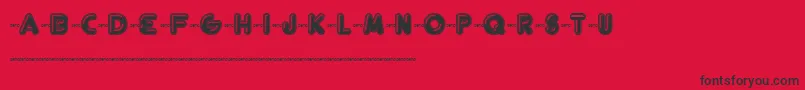 Шрифт FtHelsingfurt – чёрные шрифты на красном фоне