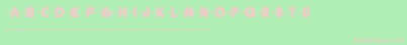 FtHelsingfurt Font – Pink Fonts on Green Background