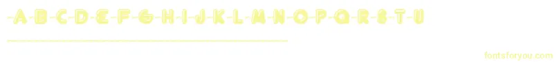 FtHelsingfurt Font – Yellow Fonts on White Background