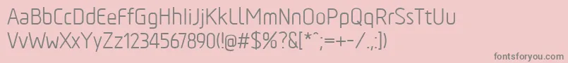 fuente TadaoRegular – Fuentes Grises Sobre Fondo Rosa