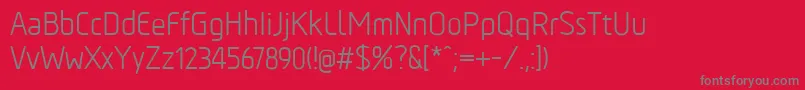 TadaoRegular Font – Gray Fonts on Red Background