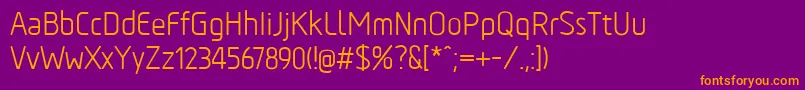 TadaoRegular Font – Orange Fonts on Purple Background