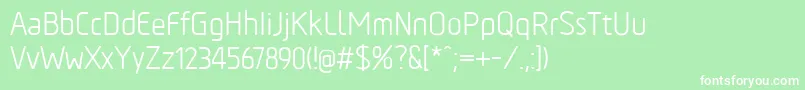 TadaoRegular Font – White Fonts on Green Background