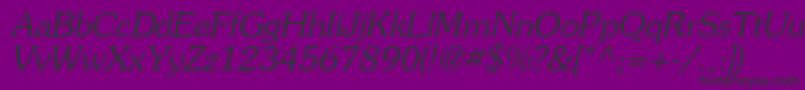 Souvi Font – Black Fonts on Purple Background