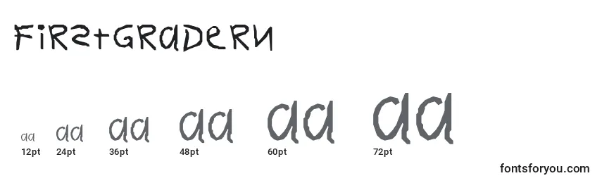 FirstgraderNormal Font Sizes