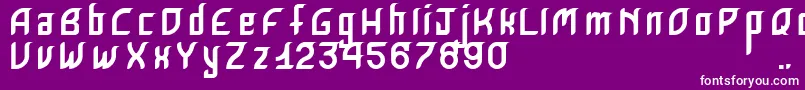 KrugoviRegular Font – White Fonts on Purple Background