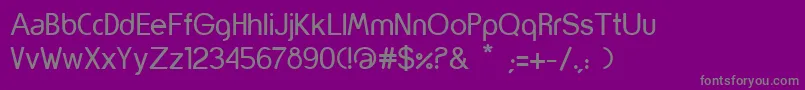 Czcionka Yorkville – szare czcionki na fioletowym tle