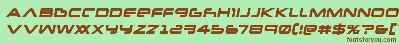 Newmarssemital Font – Brown Fonts on Green Background