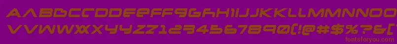 Newmarssemital-fontti – ruskeat fontit violetilla taustalla