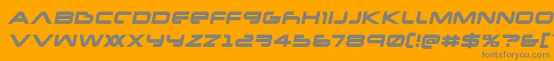 Newmarssemital Font – Gray Fonts on Orange Background