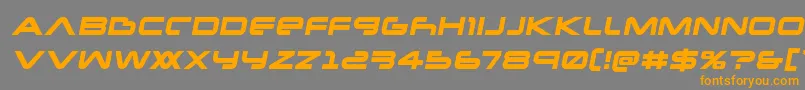 Newmarssemital Font – Orange Fonts on Gray Background