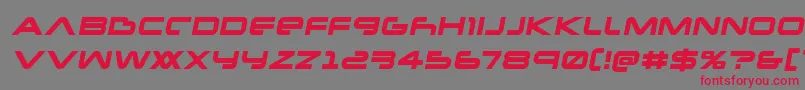 Newmarssemital-Schriftart – Rote Schriften auf grauem Hintergrund