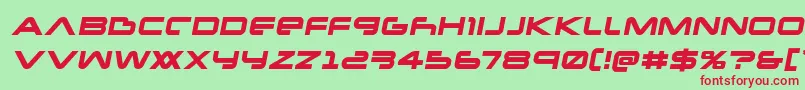 Newmarssemital Font – Red Fonts on Green Background