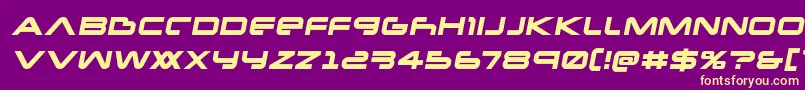 Newmarssemital Font – Yellow Fonts on Purple Background