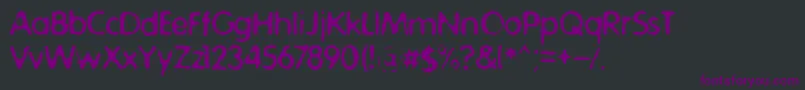 OnsokuSeinenPlane Font – Purple Fonts on Black Background