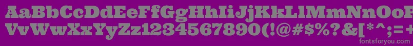 Ultra Font – Gray Fonts on Purple Background