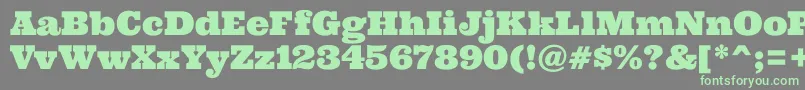 Ultra Font – Green Fonts on Gray Background