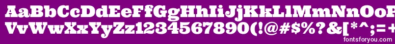 Ultra Font – White Fonts on Purple Background