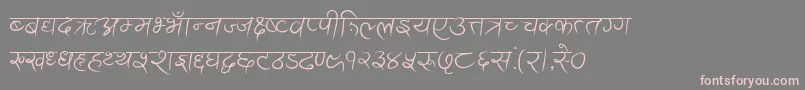 Подробнее о шрифте AnandaAkchyar Шрифт AnandaAkchyar – розовые шрифты на сером фоне