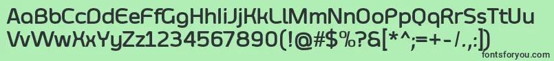 SmoolthanBold Font – Black Fonts on Green Background