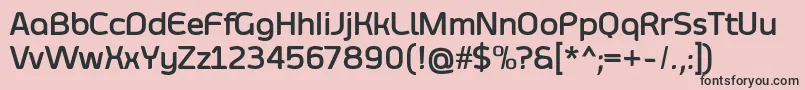 SmoolthanBold Font – Black Fonts on Pink Background