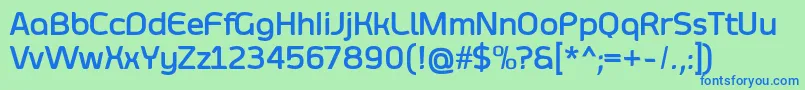 SmoolthanBold Font – Blue Fonts on Green Background