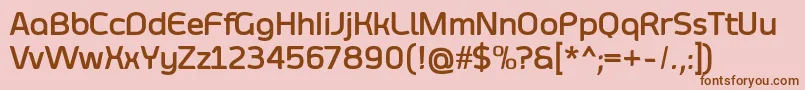 SmoolthanBold Font – Brown Fonts on Pink Background