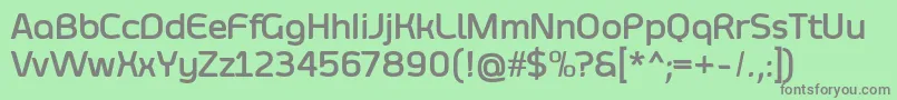 SmoolthanBold Font – Gray Fonts on Green Background