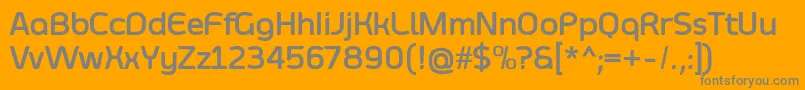 SmoolthanBold Font – Gray Fonts on Orange Background
