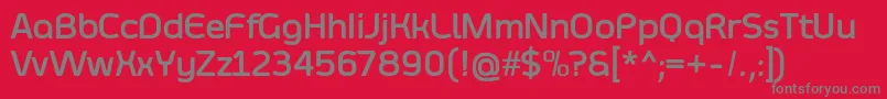 SmoolthanBold Font – Gray Fonts on Red Background