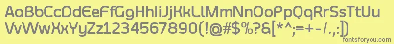 SmoolthanBold Font – Gray Fonts on Yellow Background