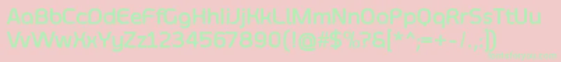 SmoolthanBold Font – Green Fonts on Pink Background